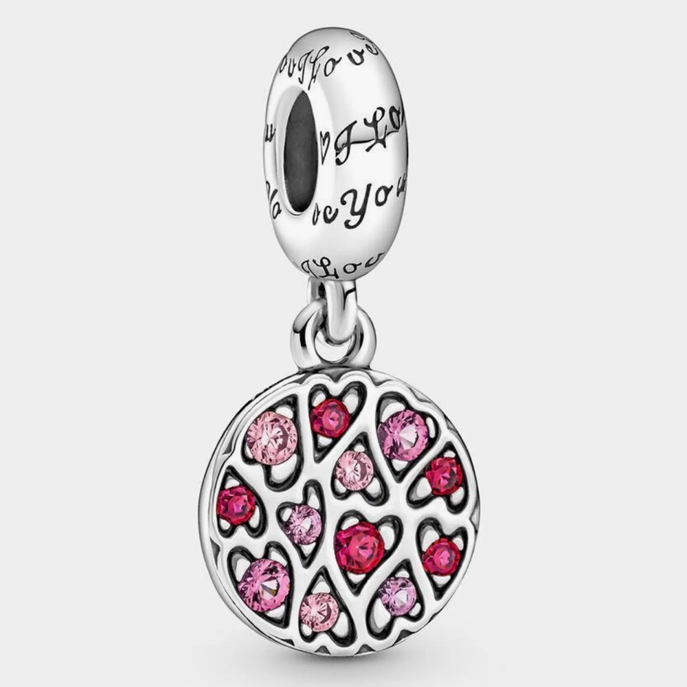 Pandora Sparkling Heart Dangle Charm
